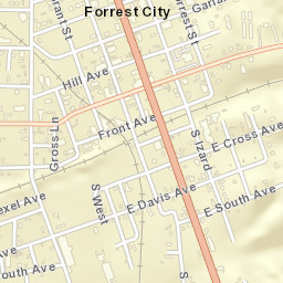 Forrest City Arkansas Street Map