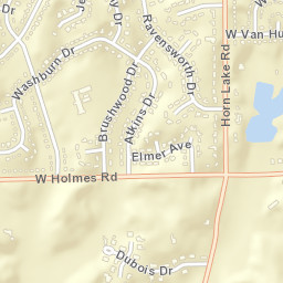 Acklena Tennessee Street Map