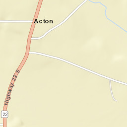 Acton Tennessee Street Map