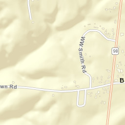 Bonnertown Tennessee Street Map