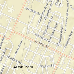 Alton Park Tennessee Street Map