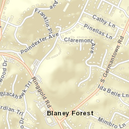 Claremont Tennessee Street Map