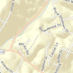 Ryall Springs Tennessee Street Map