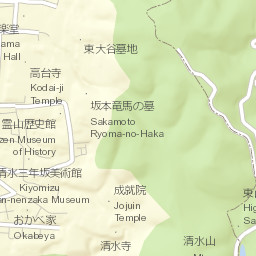 Japan's Kiyomizu Temple Street Map