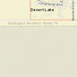 Desert Lake California Street Map