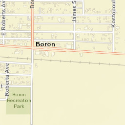 Boron California Street Map