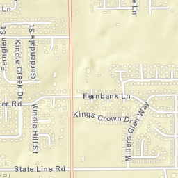 5423 Kindle Creek Drive Memphis TN Street Map