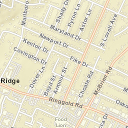 Belvoir Terrace Tennessee Street Map