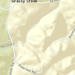 Grassy Creek Tennessee Street Map