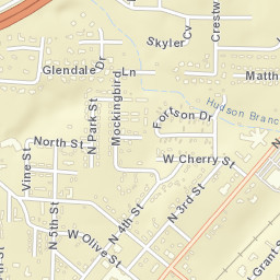 Glenwood Estates Arkansas Street Map