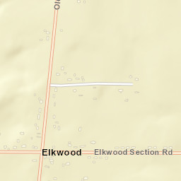Elkwood Alabama Street Map