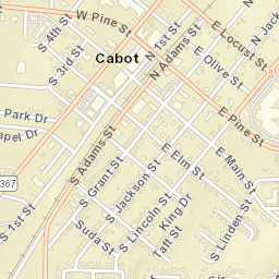 Cabot Arkansas Street Map