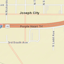 Joseph City Arizona Street Map