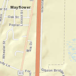 Mayflower Arkansas Street Map