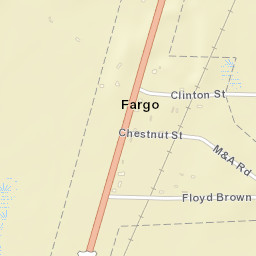 Fargo Arkansas Street Map