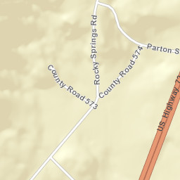 Rocky Springs Alabama Street Map