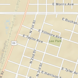 201-299 E Pierce Ave, McAlester, OK 74501 Street Map