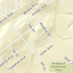 Bridgeport Alabama Street Map