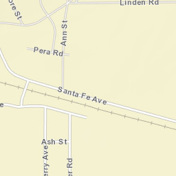 Hinkley California Street Map