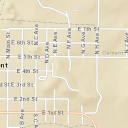 101-103 Main Street Cement OK Street Map