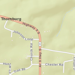Thornburg Arkansas Street Map