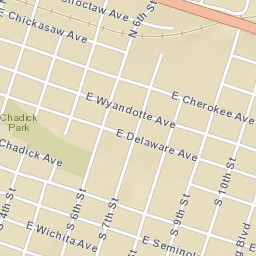 502 E Chickasaw Ave, McAlester, OK 74501 Street Map