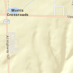 Morris Crossroads Alabama Street Map