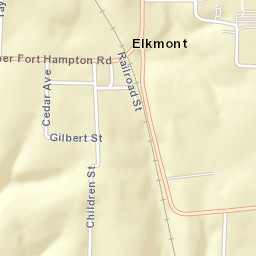 Elkmont Alabama Street Map