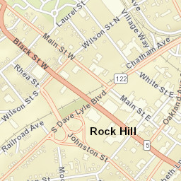 South Oakland Avenue, Rock Hill, SC 29730 Street Map