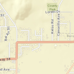 North Barstow California Street Map