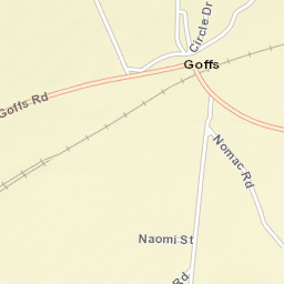 Goffs California Street Map