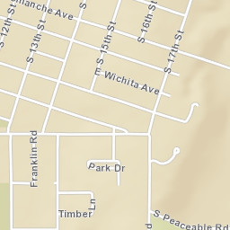 701-705 South 15th Street McAlester OK Street Map