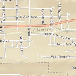 201 Northeast 4th Street Wilburton OK Street Map