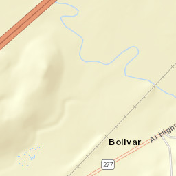 Bolivar Alabama Street Map