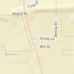 440-530 US-71 BUS Waldron AR Street Map