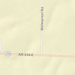 Waterproof Arkansas Street Map