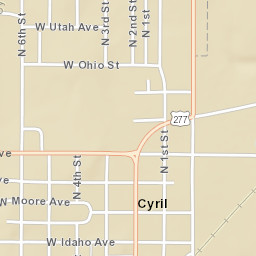 221 Ohio Cyril OK 73029 America Street Map