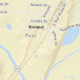 Roland Arkansas Street Map