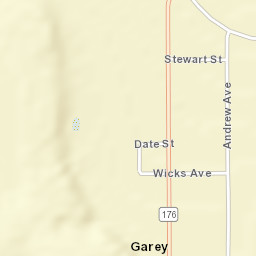 Garey California Street Map