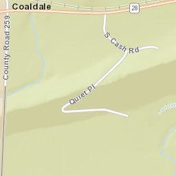 Coaldale Arkansas Street Map