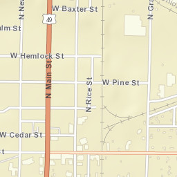 Brinkley Arkansas Street Map