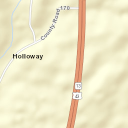 Holloway Alabama Street Map