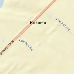 Kokomo Arkansas Street Map