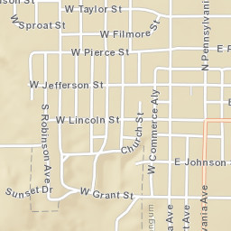 201-223 South Pennsylvania Avenue, Mangum Street Map