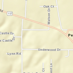 New Castle Estates Alabama Street Map