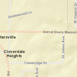 Cloverdale Heights Alabama Street Map