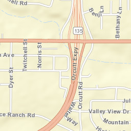 Orcutt California Street Map