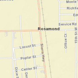 Rosamond California Street Map