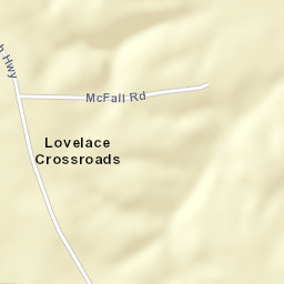 Lovelace Crossroads Alabama Street Map
