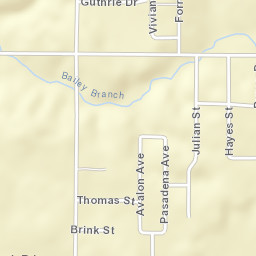 Underwood Estates Alabama Street Map